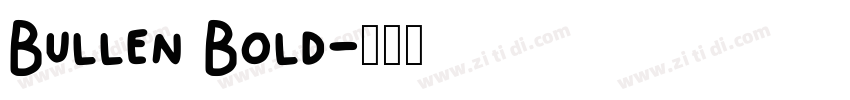 Bullen Bold字体转换